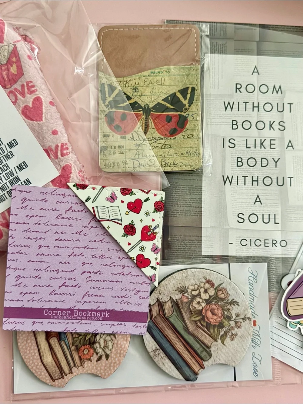 Mystery Grab Bag Box - Handmade Bookish Gifts - 7 items - Gift Set